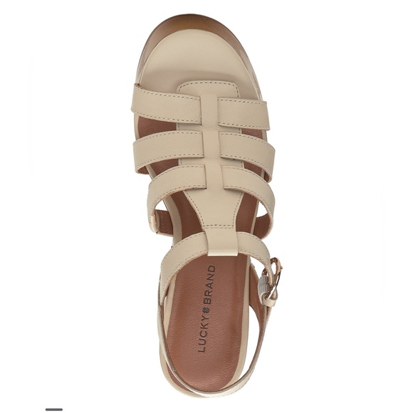 Lucky Brand Imana Leather Plaform Fisherman Sandals - Picture 3 of 9